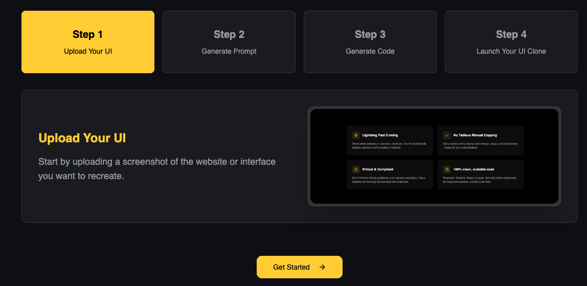 Step 1 - Upload Your UI